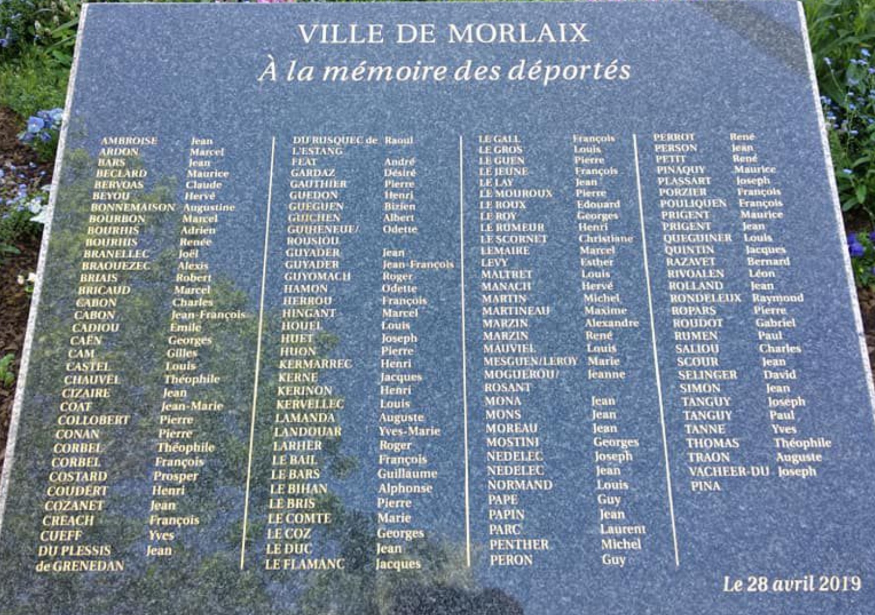 Morlaix plaques memoire
